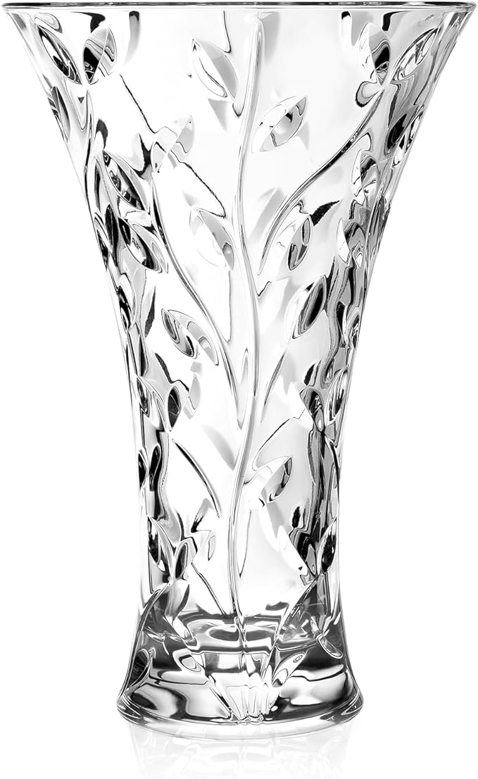 RCR Laurus Crystal Glass Vase (302mm).