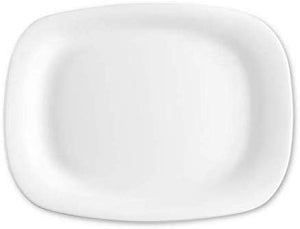 Bormioli Rocco Parma Soft Square Dinner Service Set with Extra-Large Rectangular Dinner Plates (18 Pieces)