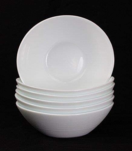 Oval Shaped Prometeo Breakfast/Dessert/Ice Cream Bowls in Brilliant White