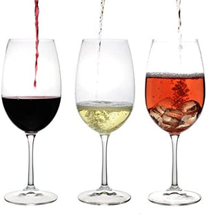 Fine Crystal Red, White and Rosé Wine Tasting Glasses (66cl)