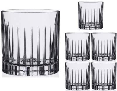 Timeless Italian Crystal Old Fashioned Whisky Tumblers (31cl) (Set of 6)