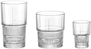 Bormioli Rocco Novecento Hiball, DOF and Shot Glasses Set (18 Pieces)