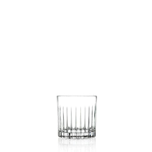 RCR 5Pcs Timeless Italian Crystal Glass Spirits Decanter Set Comprising; 75cl Spirit Decanter & 4X Old Fashioned Spirit Tumbler Glasses