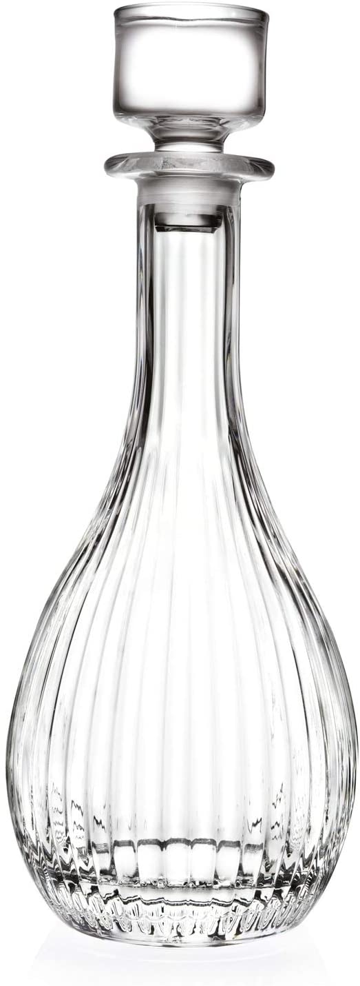 RCR Crystal Glassware Timeless Round Wine Decanter, 90 CL / 900 ML