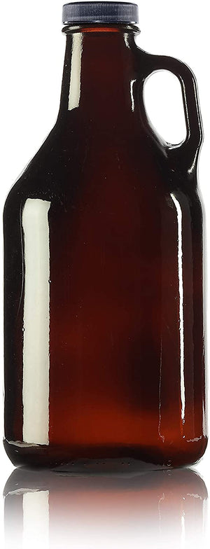 Amber Glass 32oz (1.6 Pints) Takeaway Beer Growler