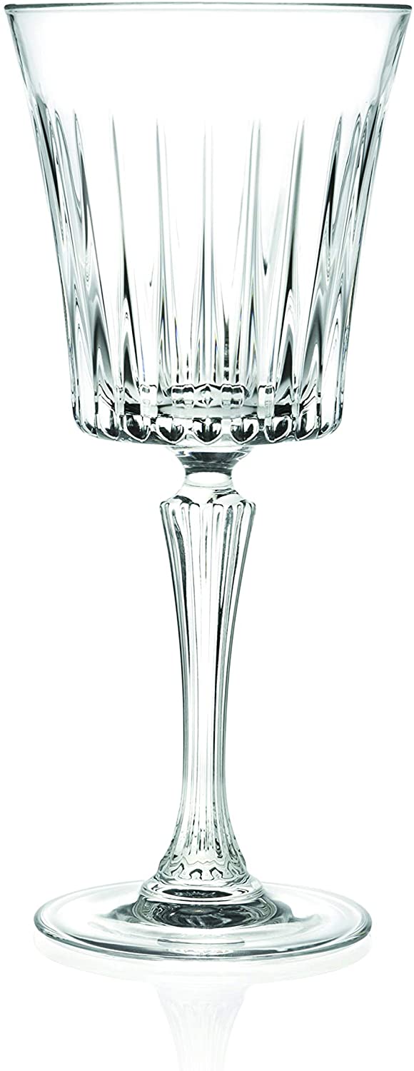 Timeless Italian Crystal Wine Glasses (23cl) (Set of 6)