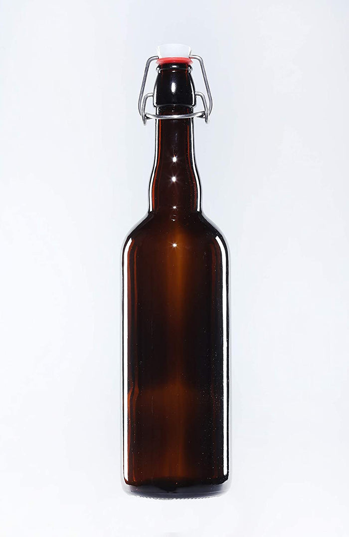 Brown Glass Swing Top Beer Bottle 750ml