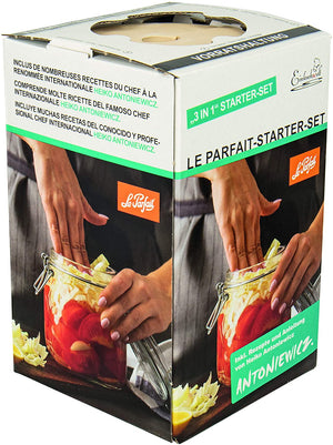 Le Parfait '3 in 1' Starter Kit - Fermentation/Preservation/Storage Jar (1000ml)