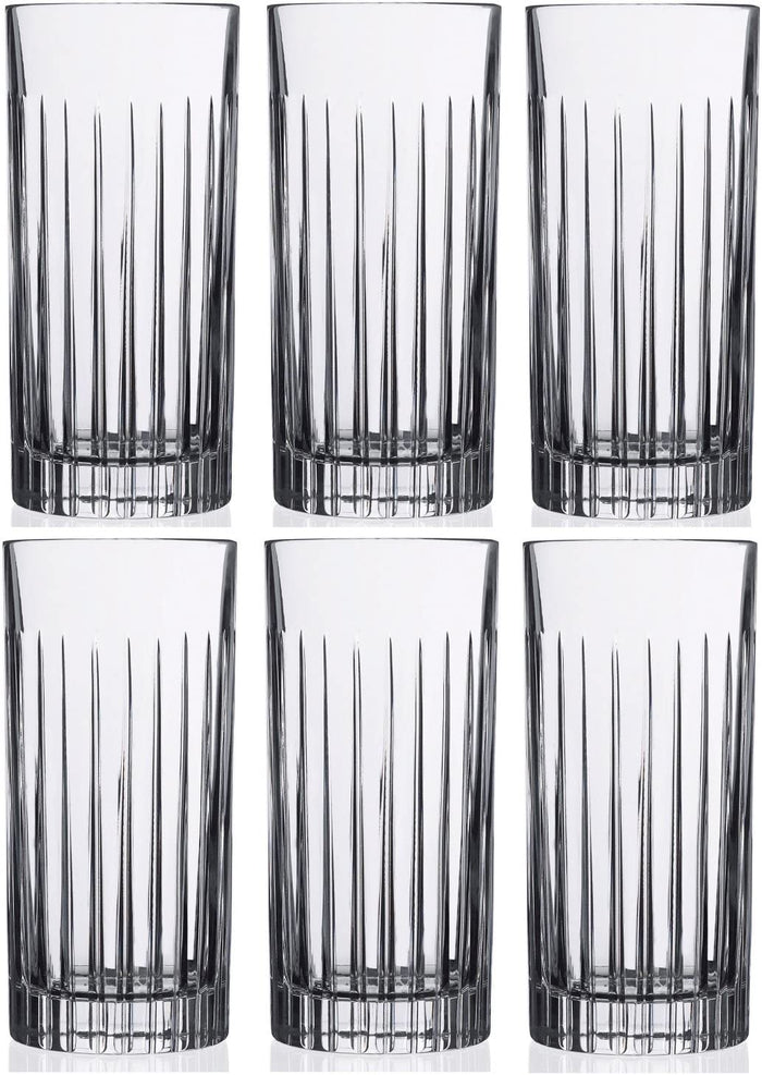 RCR Crystal Timeless Hiball Tumbler Glasses - 443ml (15oz) - Set of 6